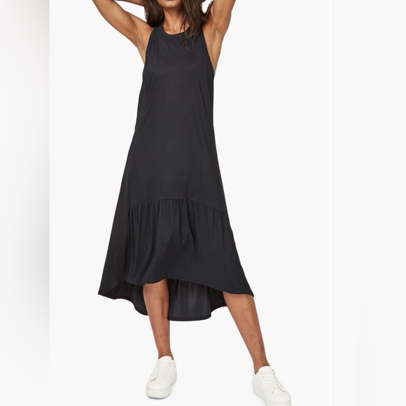 Sweaty Betty Ace Racerback Midi Dress Medium Black - Picture 1 of 6
